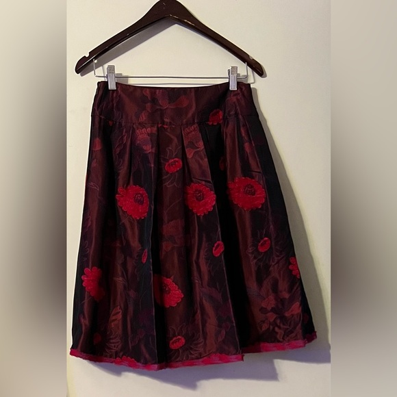 Rickie Freeman Teri John size 8 brown-red skirt - Picture 1 of 3